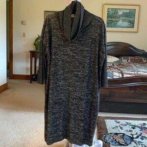 GAP Softspun Space dye Cowl Neck Dress/Tunic Size XL NWOT